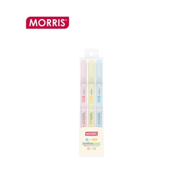 모리스 뱀부라이너 형광펜 3색세트