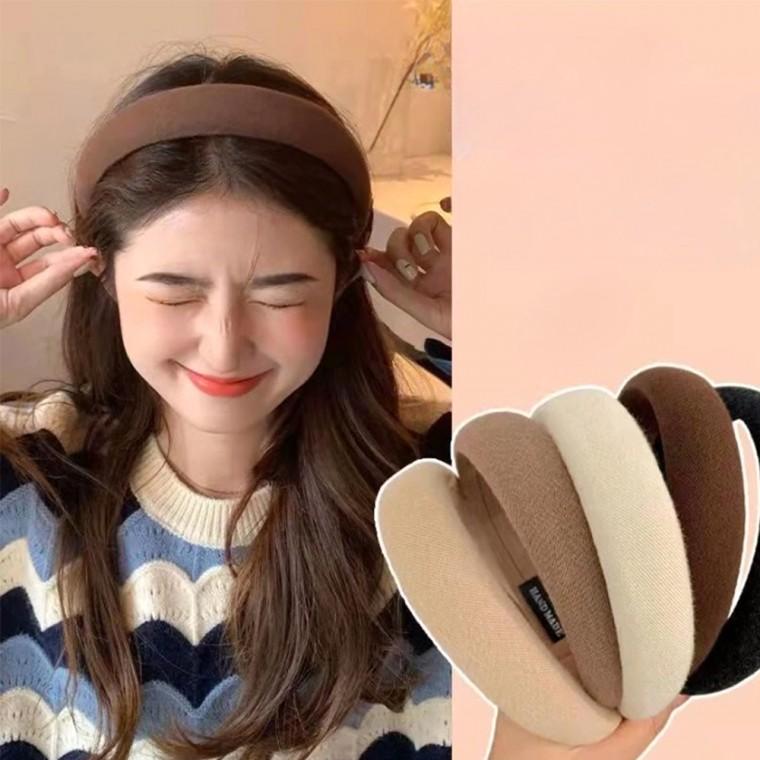 여자 웜톤 소두 헤어밴드 머리띠