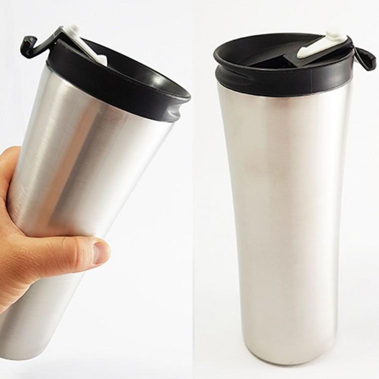 보온 보냉 무독성 스테인 레스 500ml 텀블러 차망 화이트 블랙 스텐