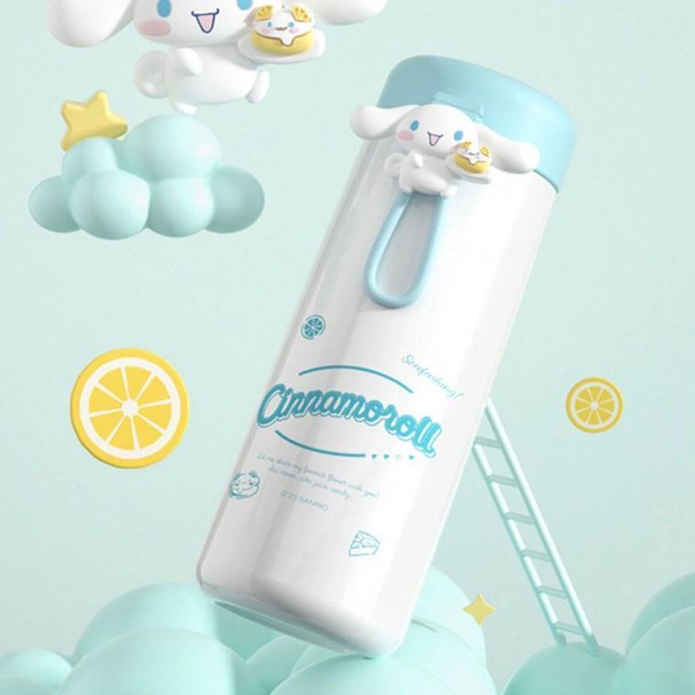 보온 보냉 스텐 텀블러 350ml 시나모롤 입체 피규어 어린이 아동 초등학생 물병