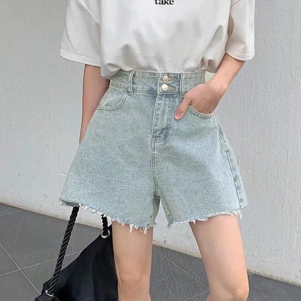 워싱 데일리 여성 빈티지 하프팬츠 LK-TS16