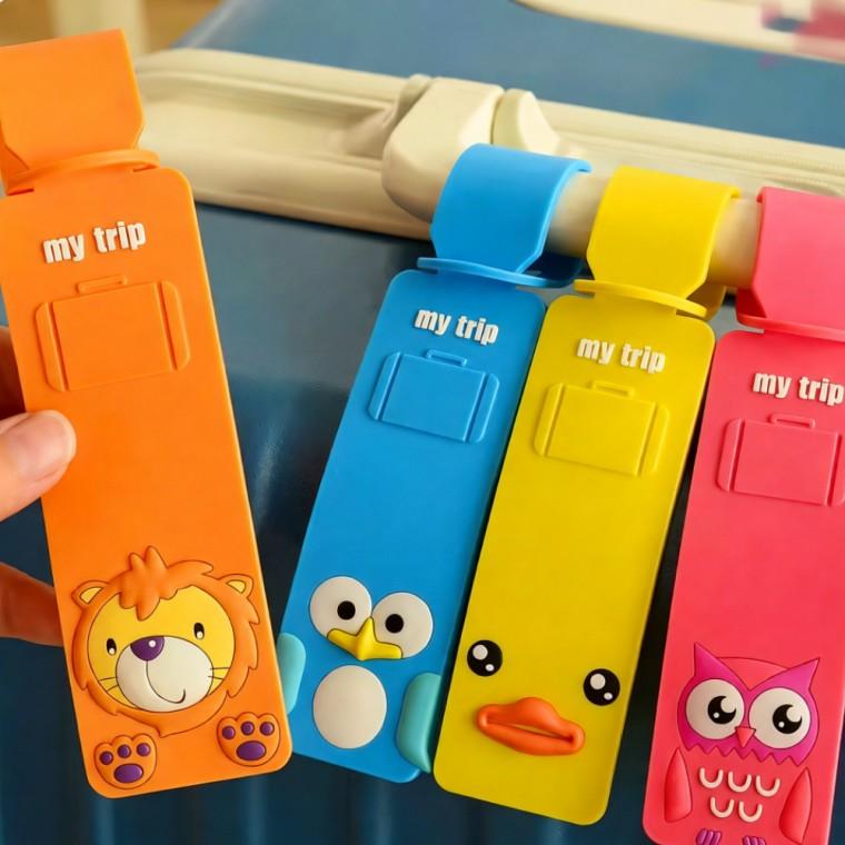 캐릭터 네임택 캐리어 태그 여행가방 키링 이름표 액세서리