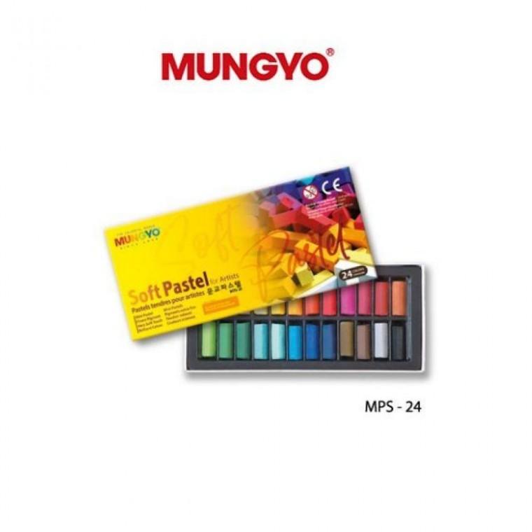 MUNGYO 일반 사각파스텔 24색세트/MPS-24