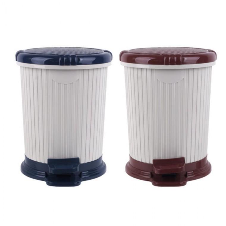 휴지통 쓰레기 20L 화장실 페달 원형 심플