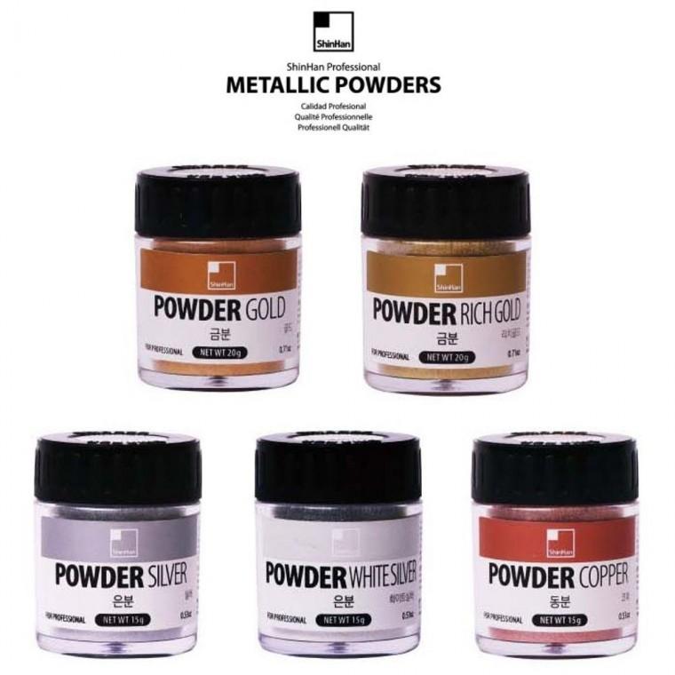 신한 전문가 메탈릭 파우더 낱색 4종/(15g)(20g)