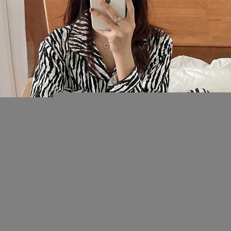 지브라 파자마 세트