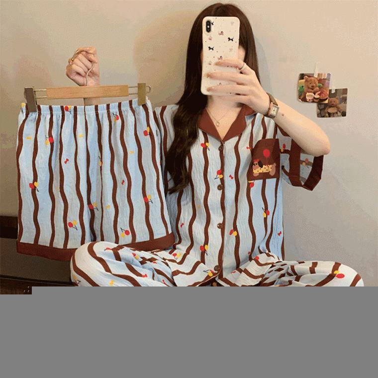 (3pcs)벌룬퍼피 파자마세트