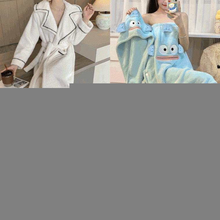 (고퀄리티)샤워가운 모음전/여성가운/로브/극세사/타올/로브/캐릭터가운/롱로브