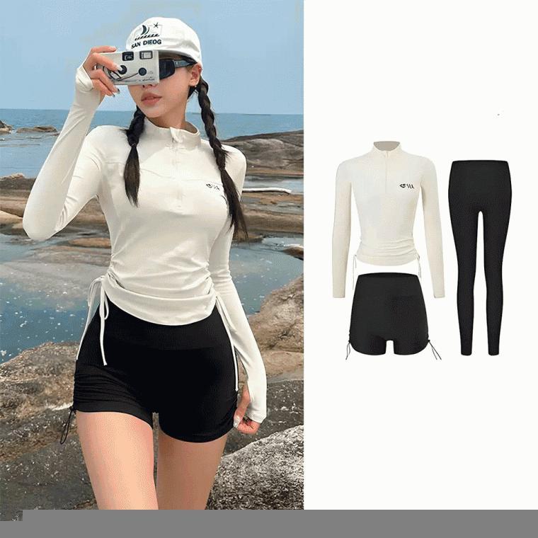 (캡내장/3pcs)하트시 래쉬가드