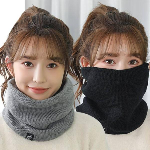 인사이드 퍼 라벨 포인트 워머 목도리 스카프 남녀공용 봄 롱 털목도리 머플러 목도리 가을 겨울