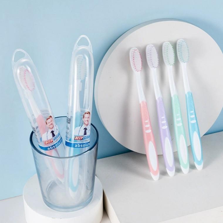 휴대용 칫솔 케이스 세트 여행용 출장용 학교 사무실 위생적 보관