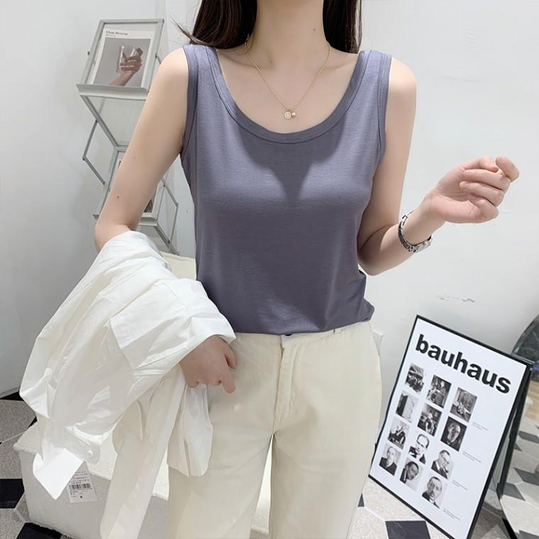 모달 나시 민소매 라운드 SH780