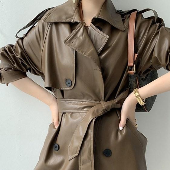 패셔너블 롱트렌치코트 SH1201
