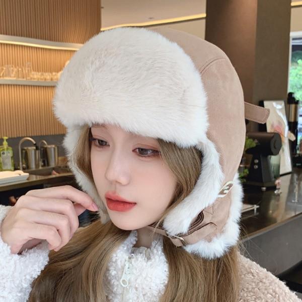 3컬러 보온 안감 겨울 방한모자 fur-hat06