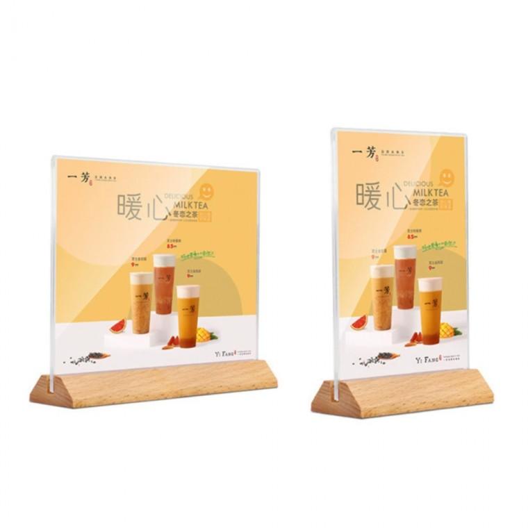 A5 아크릴 메뉴판 안내판 POP꽂이 세로형