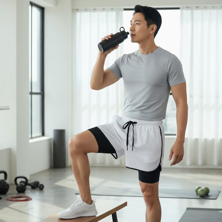 데이퍼 스포츠 투인원 헬스 운동 반바지 SD-260544
