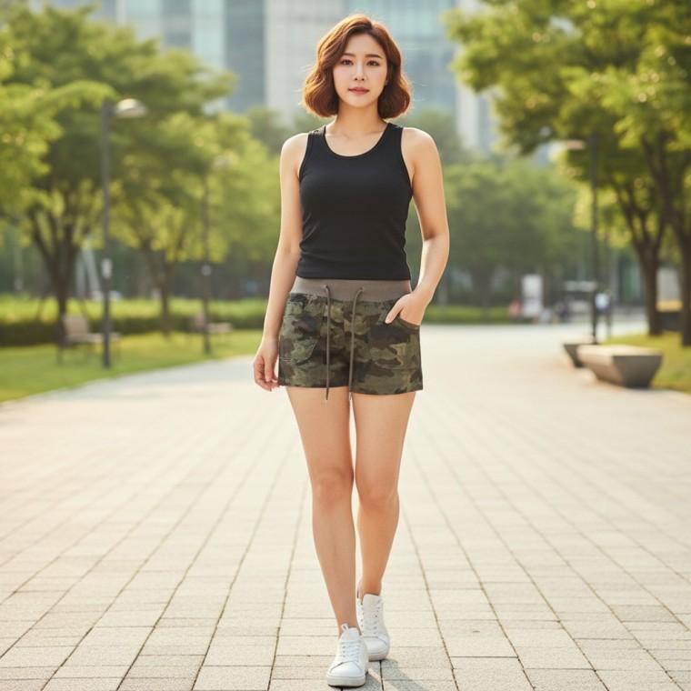 몰테르 카모 쇼츠 반바지 핫팬츠 SD-260619