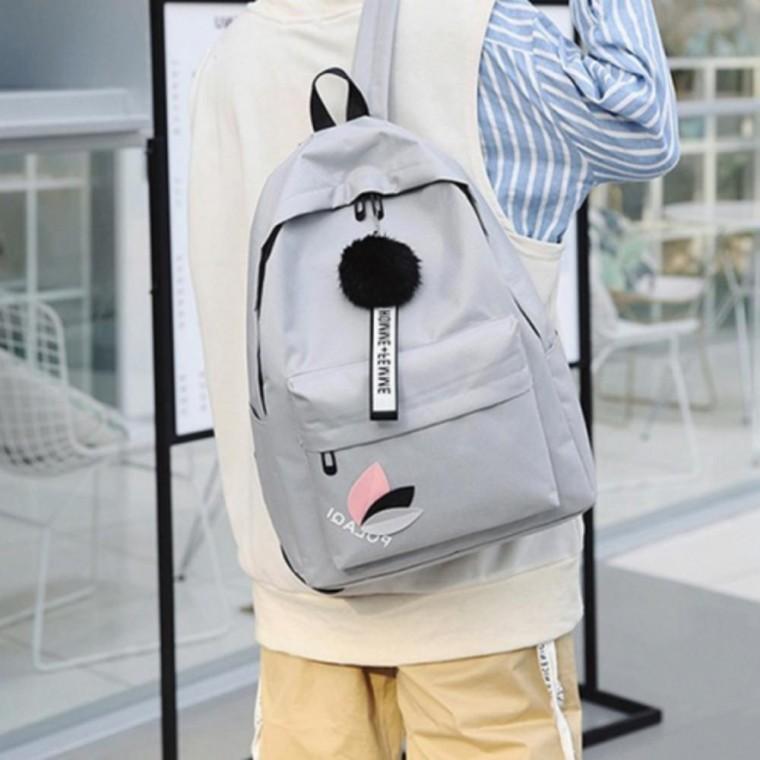 캔버스 가벼운 백팩 여성 무지 에코 가방 초등학생 가방 운동백팩 텀블러