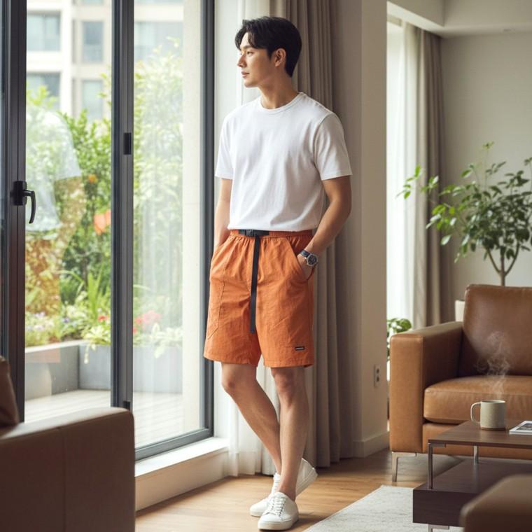 콜반 더블 빅포켓 버클 스트랩 반바지 SD-260622