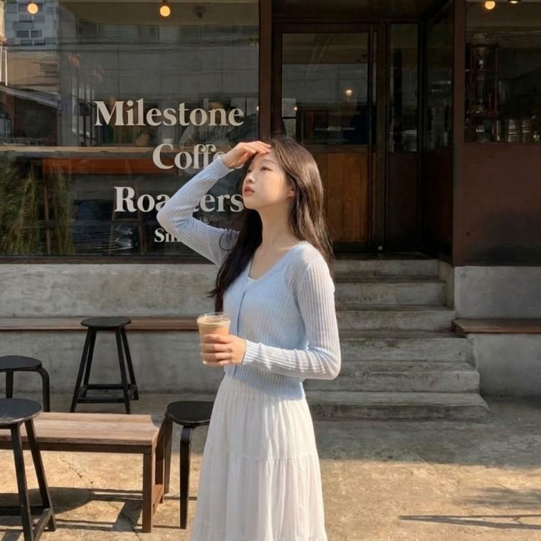 비치웨어 단추 썸머 가디건 UJS-197