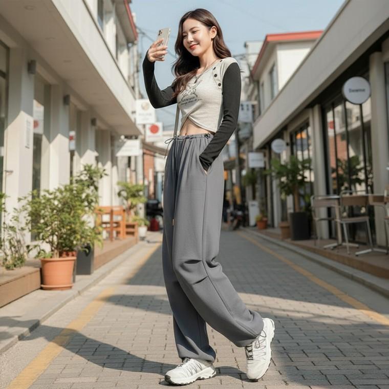 칸테아 스트링 조거핏 와이드바지. SD-262077