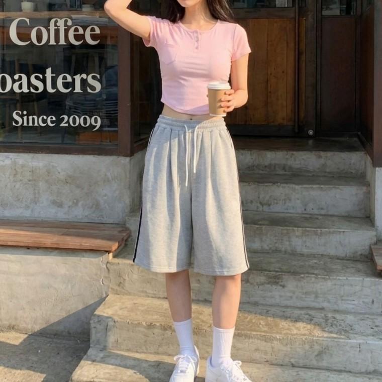 사선 포인트 데일리 버뮤다 팬츠 UJS-224