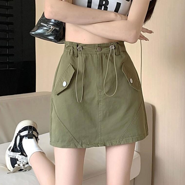 스트링 A라인 스커트 NM-0250