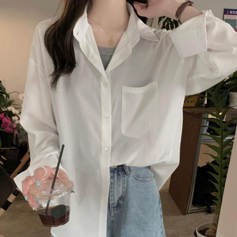 루즈핏 레이어드 포켓 셔츠 NM-0080