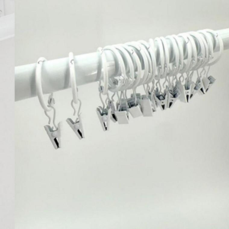 내경 커튼 오픈형 집게링 부자재 링 고리 32mm 20pcs 소품 오픈