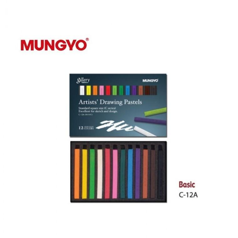 MUNGYO 콘테 12색(드로잉파스텔)/Basic(C-12A)