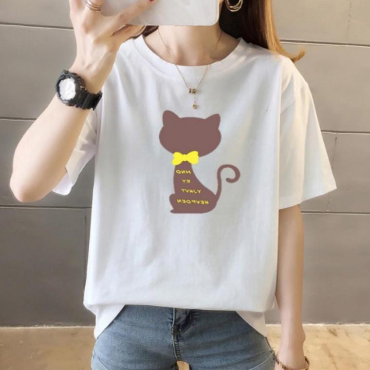 여성 빅사이즈 반팔티 루즈핏 반팔 티셔츠 레이어드티