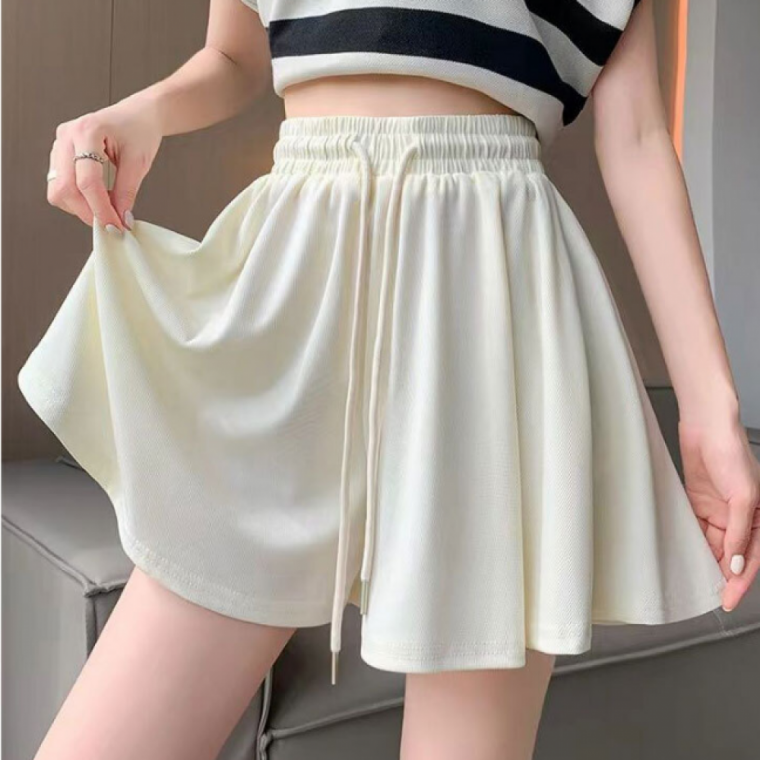 여성 밴딩 플레어 치마반바지 2color 데일리 캐주얼 스커트팬츠