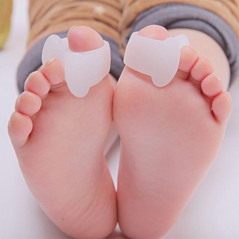 부드러운 실리콘 발가락 분리 쿠션 패드 발건강 관리
