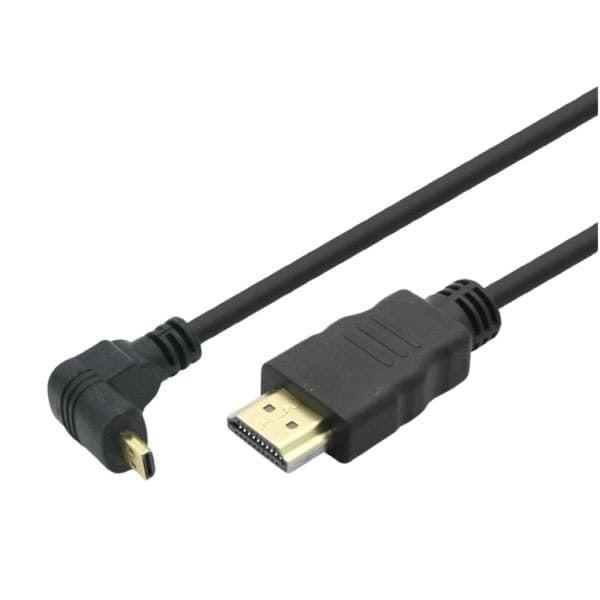 HDMI 젠더 Micro HDMI M - HDMI M 30cm 꺾임형