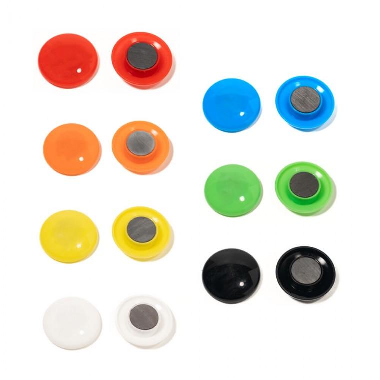 컬러 원형 자석 마그넷 32mm 10개입