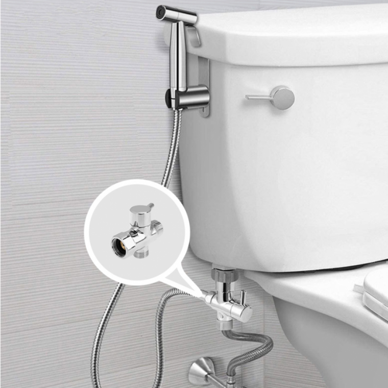 욕실 화장실 스프레이건 세트 스텐 청소건 베란다 물분사 세척 청소도구