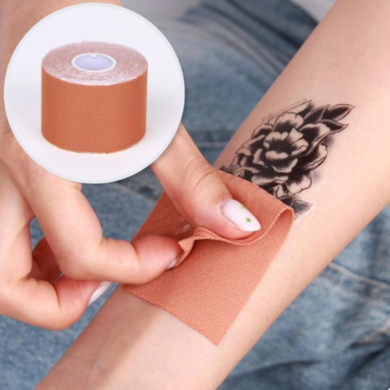 1롤 5m 진스킨 폭5cm 잘라쓰는 문신가리개 테이프 팔 손목 문신 타투 가리기 스키커