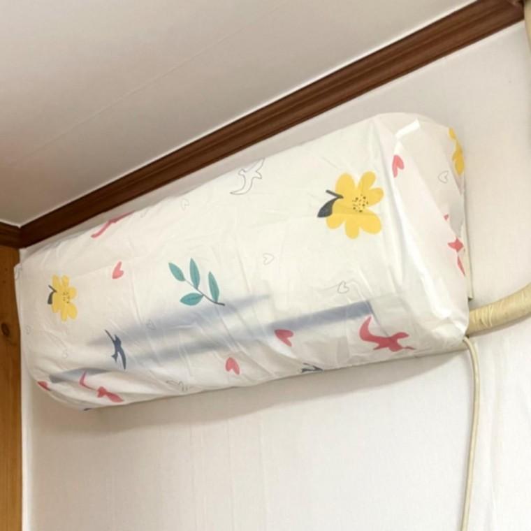 색랜덤 벽걸이 에어컨커버 에어컨 덮개 보관 먼지차단 가림막 가리개 커버 카바
