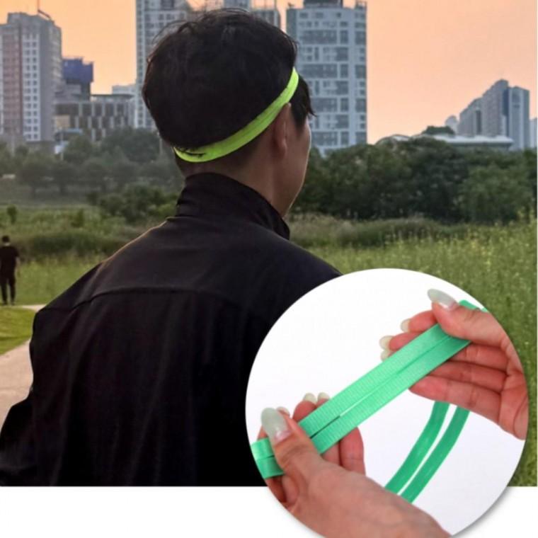 색랜덤 땀막이 두줄 런닝 헤어밴드 남성 여성 레닝 헤드밴드 땀밴드 운동용 헬스 작업