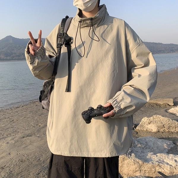 남성 3컬러 반폴라 캐주얼 아노락 IS-ANR04