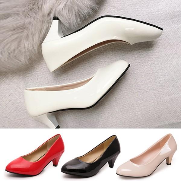 여성구두 에나멜 펌프스 면접 하이힐 6.0cm P998-1