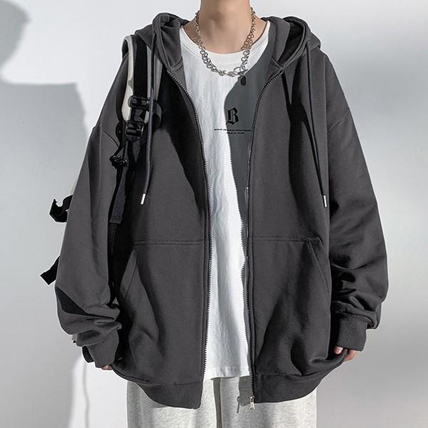 남성 3컬러 데일리 기본 가을 후드집업 자켓 IS-JK38N