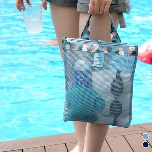 메쉬 토트 물놀이 비치백 FD-0364