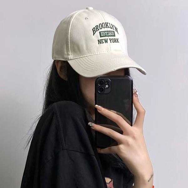 여성 6컬러 빈티지 자수 레터링 패션룩 볼캡 CAP50