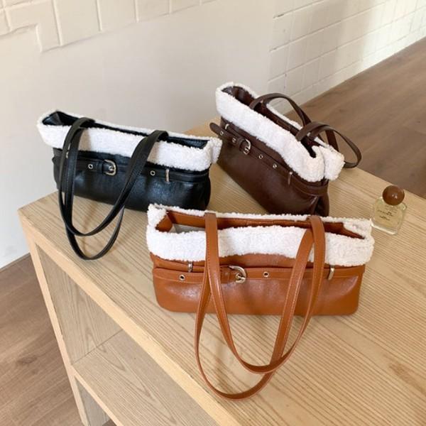 스퀘어 양털 벨트 여성 클래식 숄더백 CH-24235T
