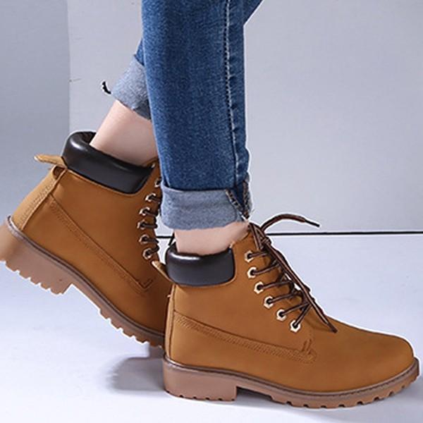 여성 캐주얼한 패션 키높이 워킹 부츠 워커 ZG-G34