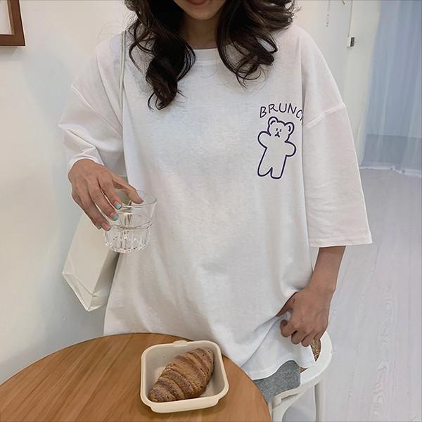 프린팅 캐주얼 루즈핏 데일리 반팔티 LK-T14
