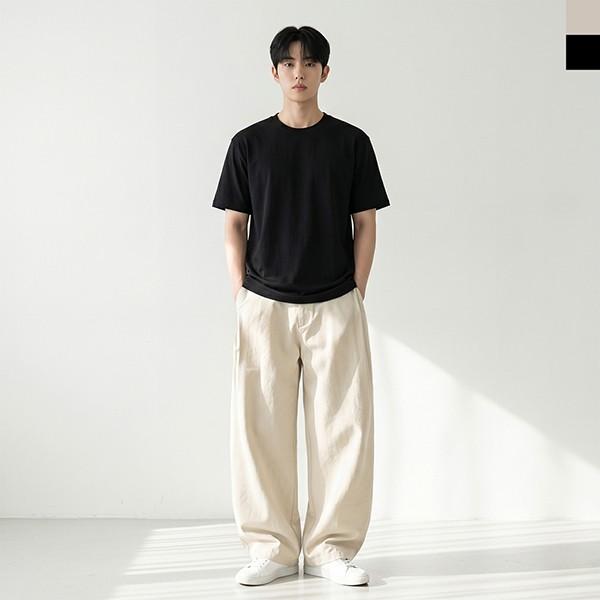 스트링 2컬러 남성 밴딩 면 팬츠 DJJ-1001M