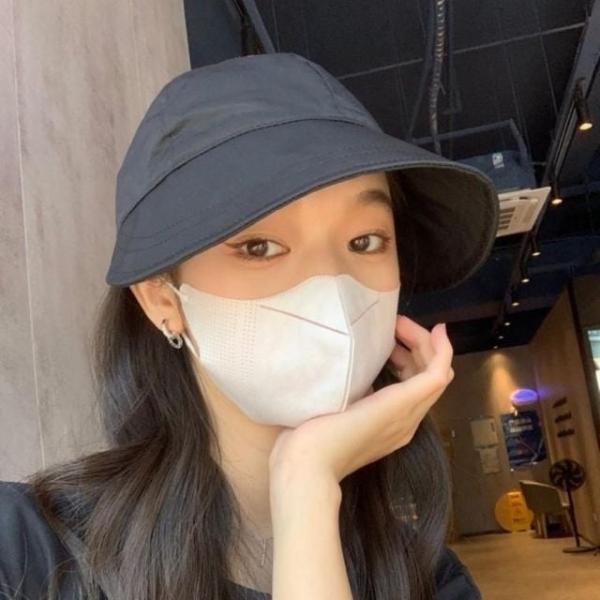 여성용 메쉬 와이드 아이스 보닛햇 모자