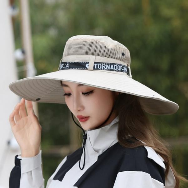 UV차단모자 햇빛가리개 창넓은모자 농사 등산메쉬모자